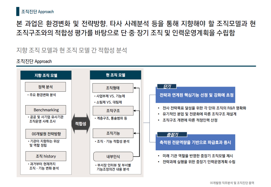 [HRM/조직진단] 2020 00개발원 직무분석 및 조직진단 용역