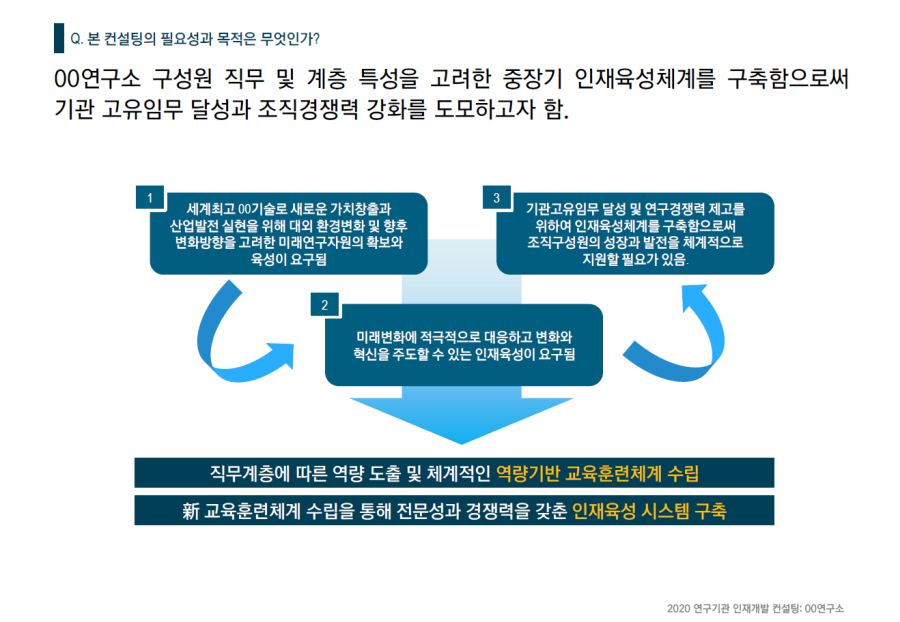 [HRD/인재개발] 2020 연구기관 인재개발 컨설팅_00연구소